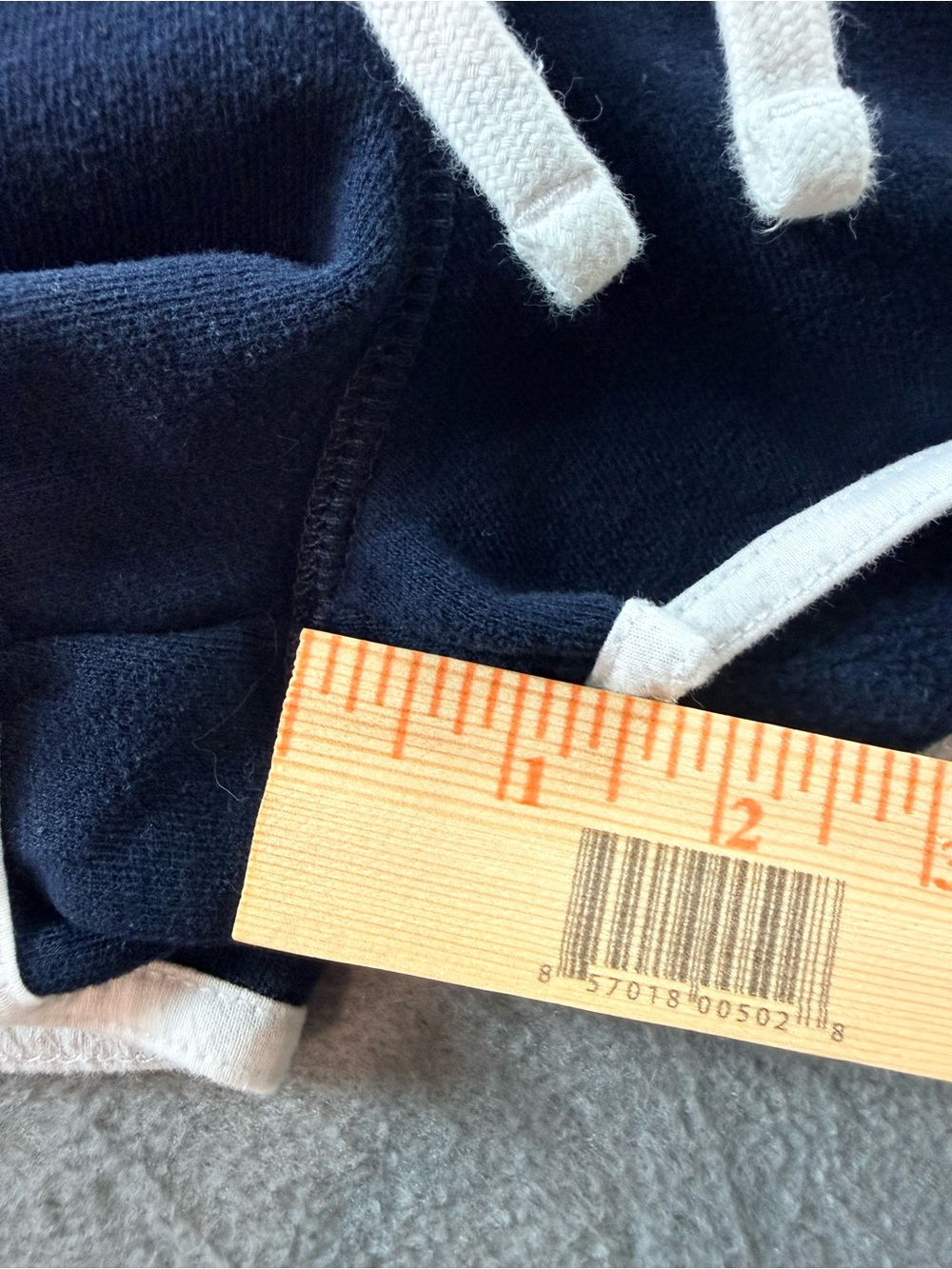 Hollister - Navy Lounge Shorts with White Trim - Picture 4 of 5